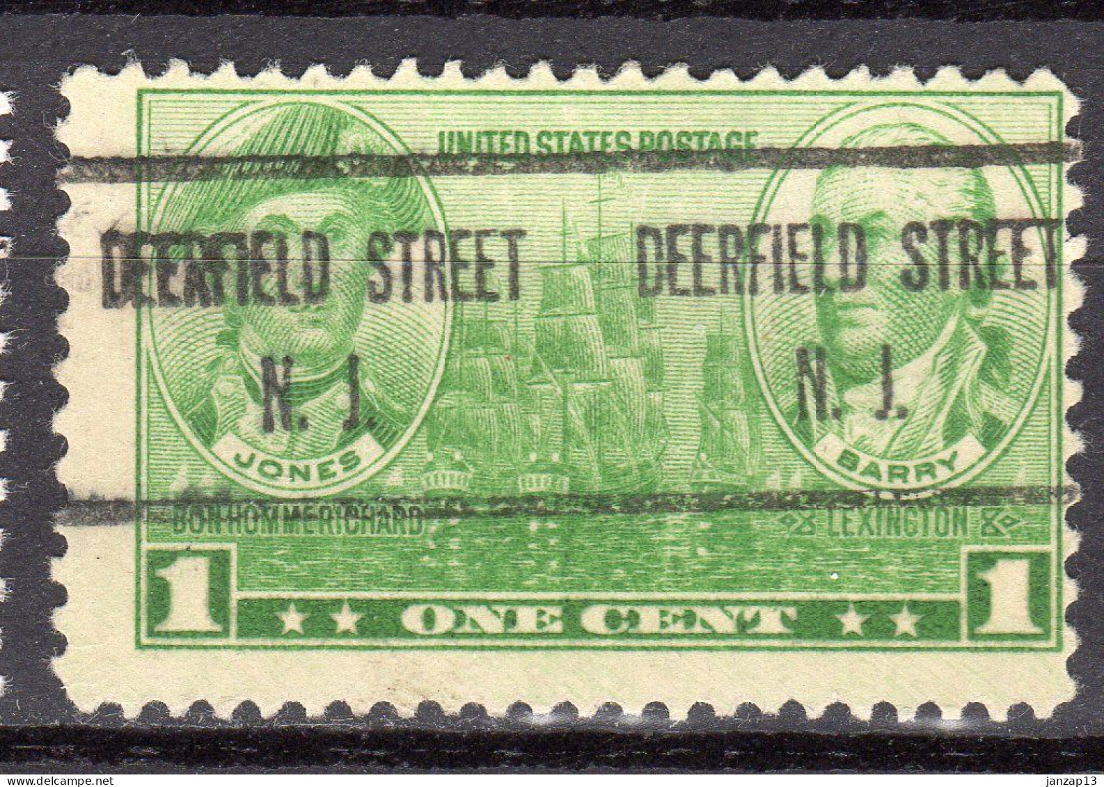 MM-751; USA Precancel/Vorausentwertung/Preo; DEERFIELD STREET (NJ), Type 726 - Precancels