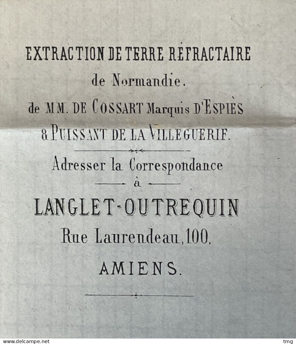 Lettre 22 X2 LGC 85 Amiens Somme (76) (PD Rouge) à Namur Belgique France Par AMBT Midi 11 16.04.64 France – Kdomi - 1849-1876: Klassik