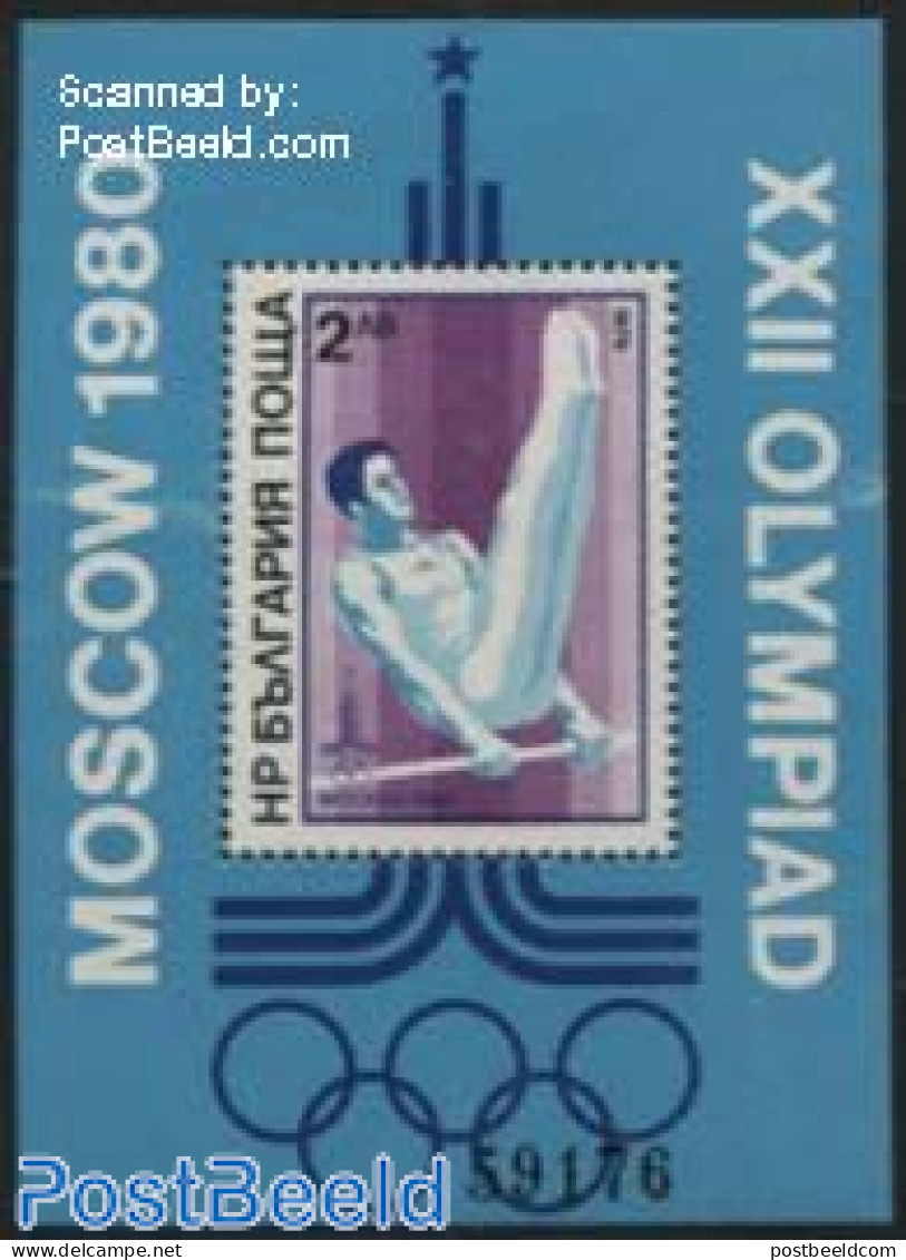 Bulgaria 1979 Olympic Games S/s, Mint NH, Sport - Gymnastics - Olympic Games - Unused Stamps