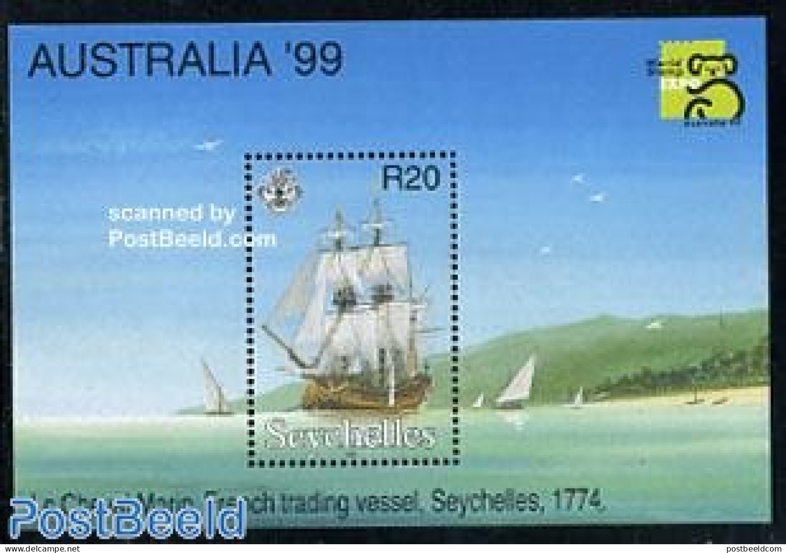 Seychelles 1999 Australia 99 S/s, Mint NH, Transport - Ships And Boats - Schiffe