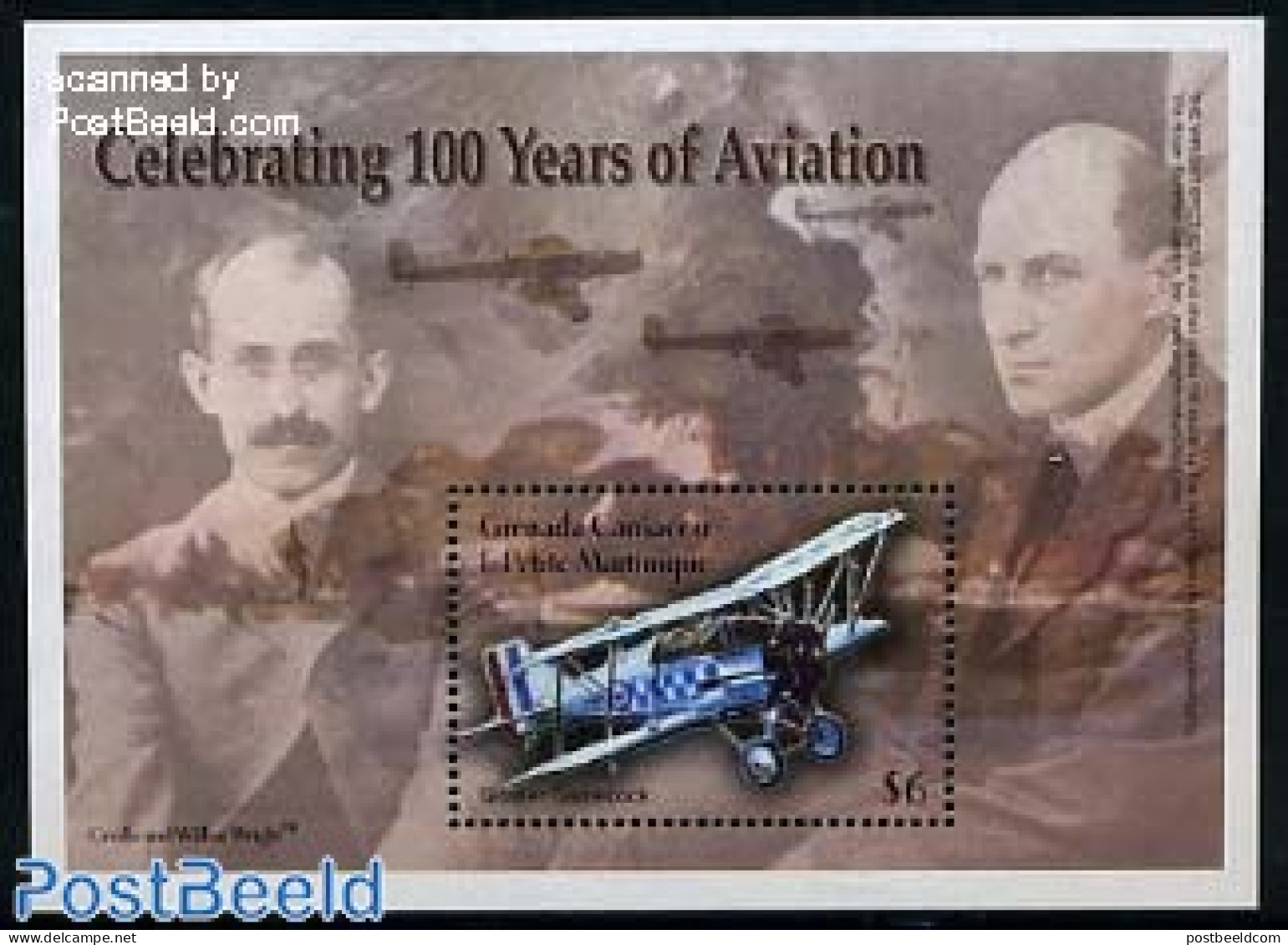 Grenada Grenadines 2003 100 Years Aviation S/s, Mint NH, Transport - Aircraft & Aviation - Airplanes