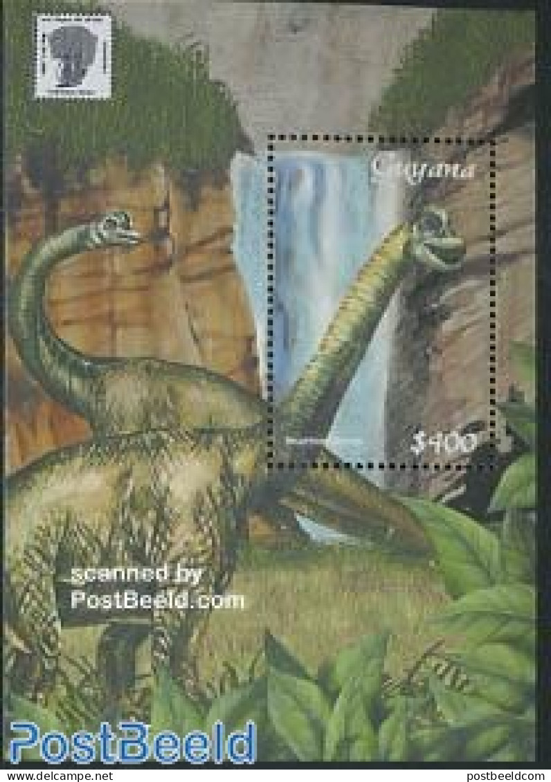 Guyana 2001 Brachiosaurus S/s, Mint NH, Nature - Prehistoric Animals - Préhistoriques