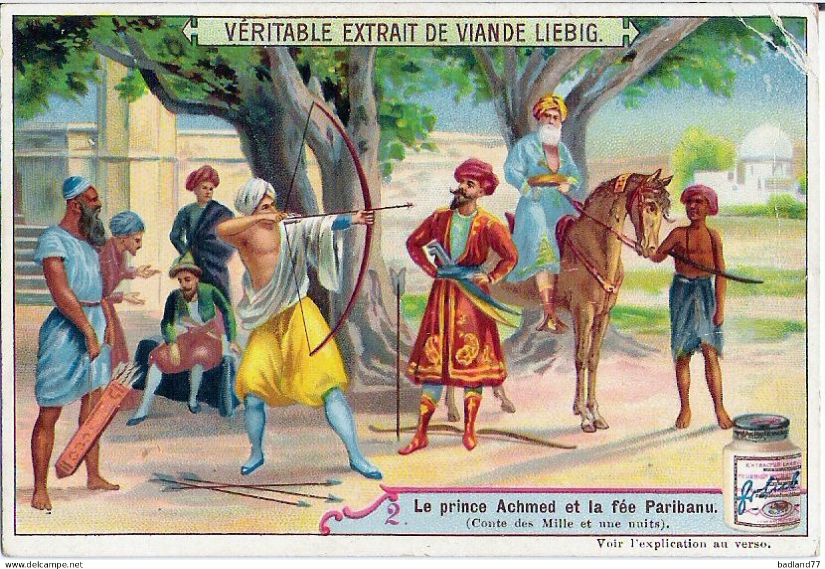 S0679 - Chromo Image LIEBIG - Le Prince Achmed Et La Fée Paribanu - Liebig