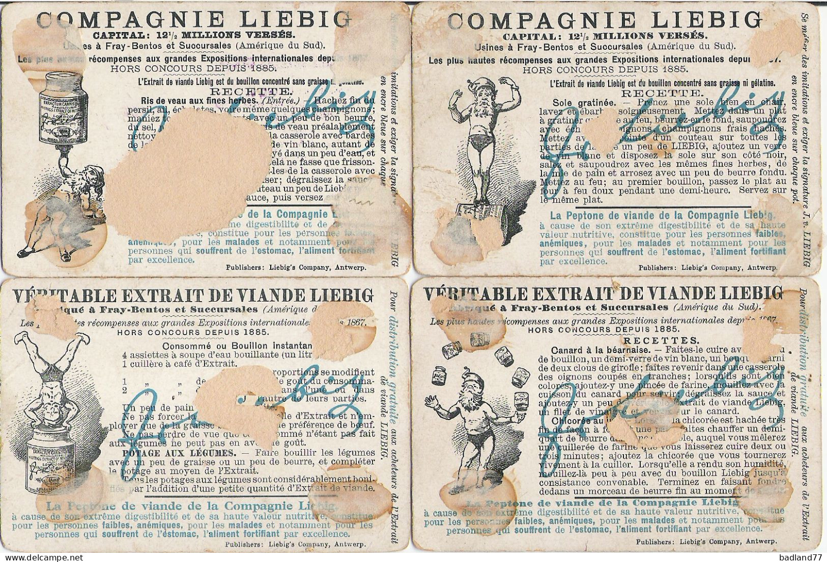 S0587 - Lot Chromos Images LIEBIG - Le Fer  - Liebig