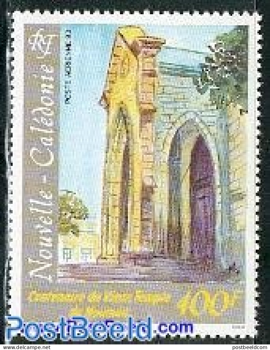 New Caledonia 1993 Protestant Church 1v, Mint NH, Religion - Churches, Temples, Mosques, Synagogues - Nuevos
