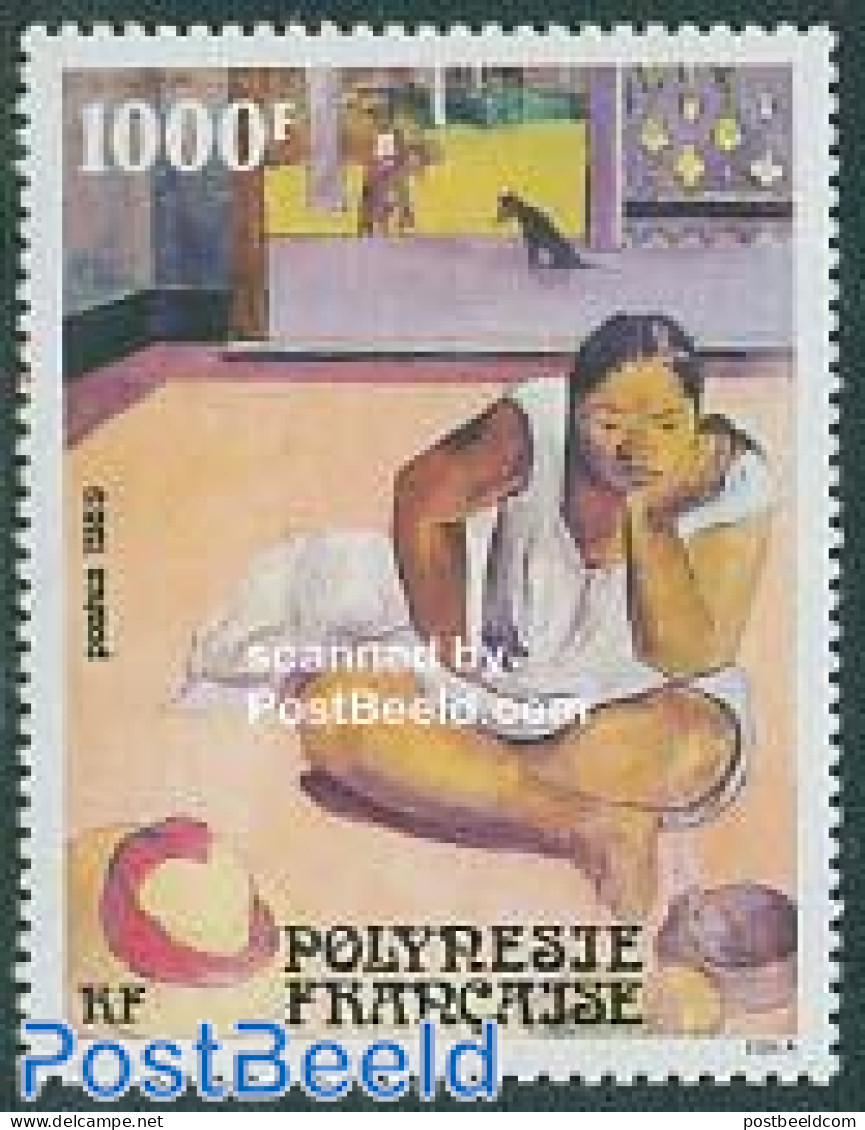 French Polynesia 1989 Gaugin Painting 1v, Mint NH, Nature - Dogs - Art - Modern Art (1850-present) - Paintings - Paul .. - Ungebraucht