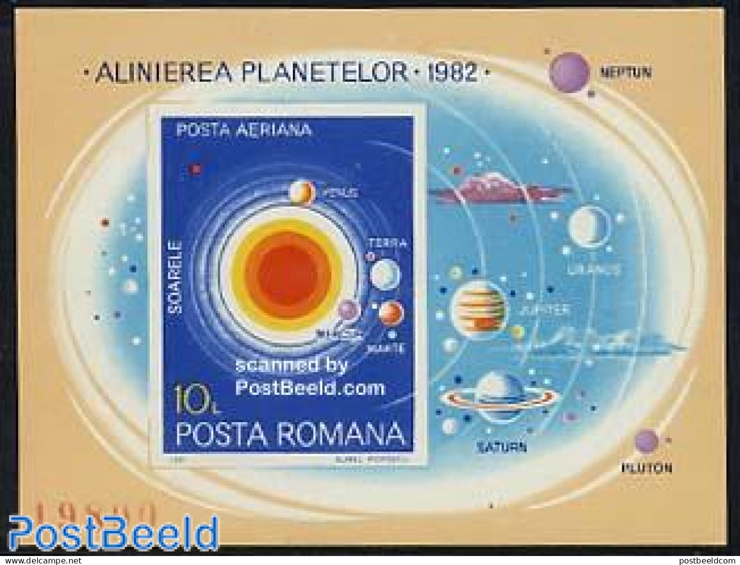 Romania 1981 Planets S/s (constellation), Mint NH, Science - Astronomy - Ongebruikt