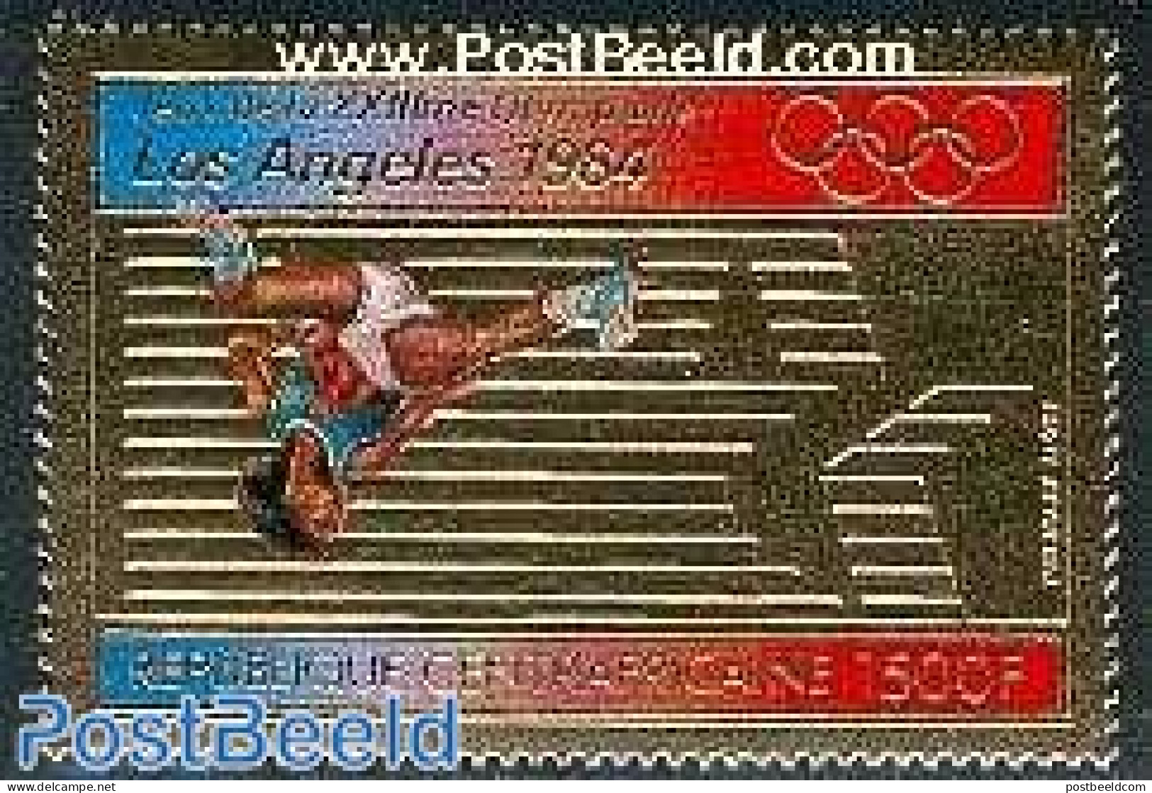 Central Africa 1982 Olympic Games Los Angeles 1v, Gold, Mint NH, Sport - Athletics - Olympic Games - Leichtathletik