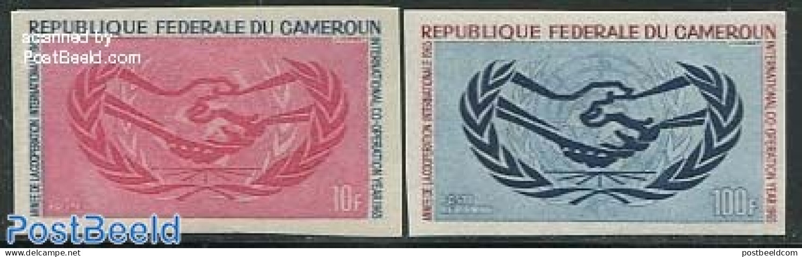 Cameroon 1965 Int. Co-operation 2v Imperforated, Mint NH, History - I.l.o. - Kameroen (1960-...)