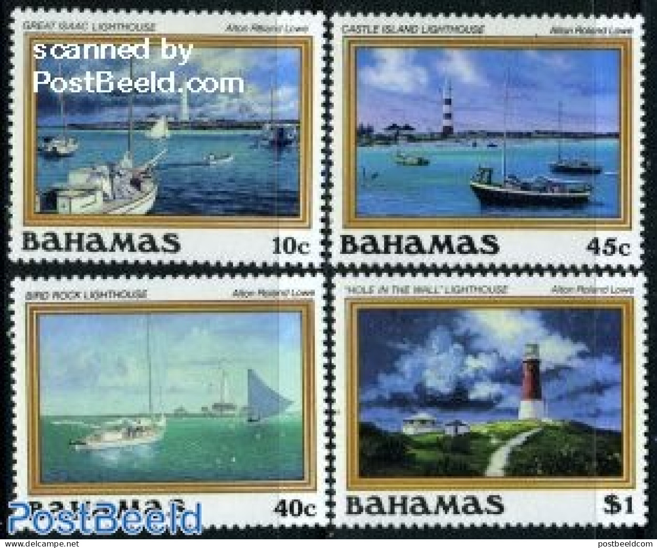 Bahamas 1987 Lighthouses 4v, Mint NH, Transport - Various - Ships And Boats - Lighthouses & Safety At Sea - Ships