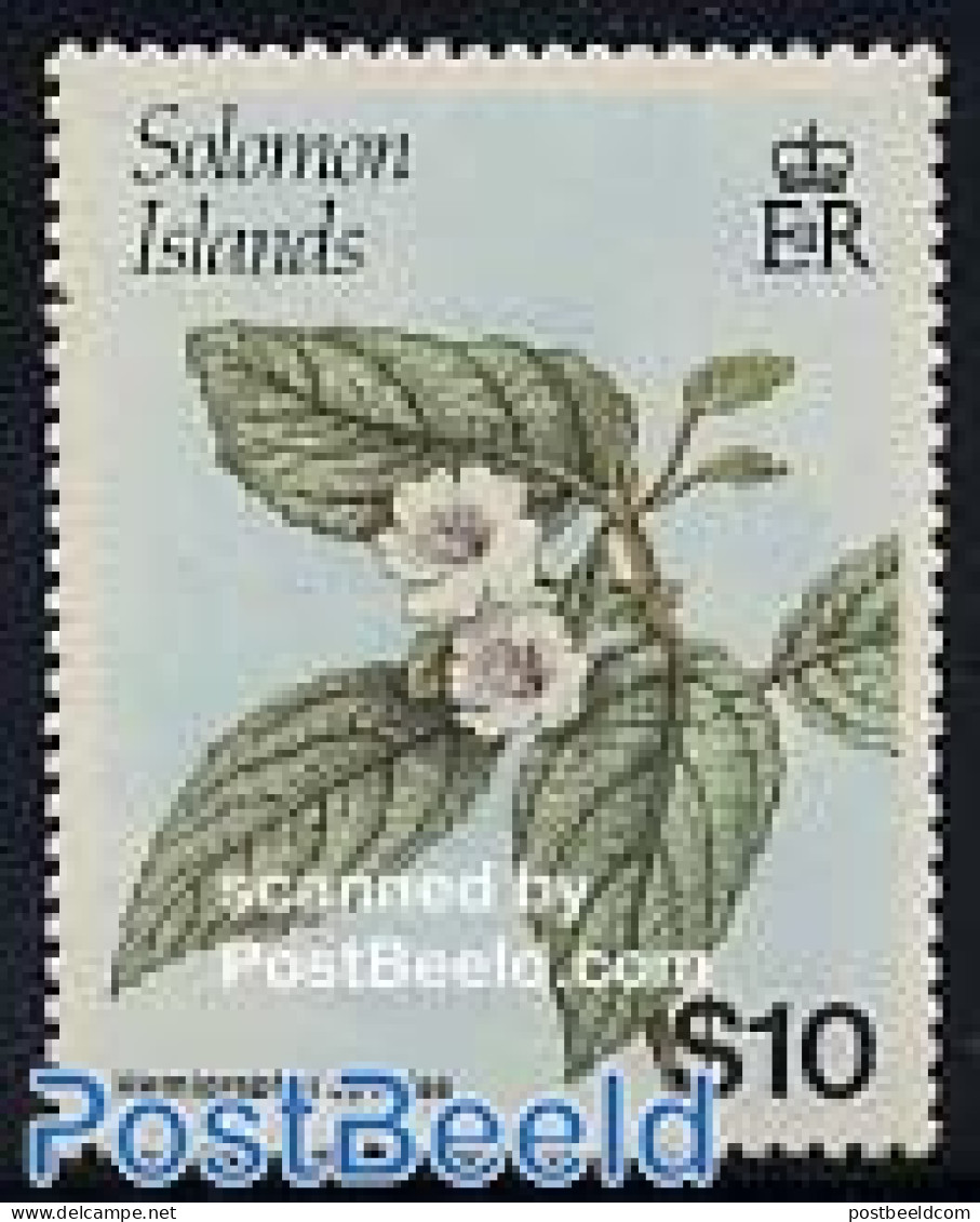 Solomon Islands 1988 Definitive, Flower 1v, Mint NH, Nature - Flowers & Plants - Isole Salomone (1978-...)