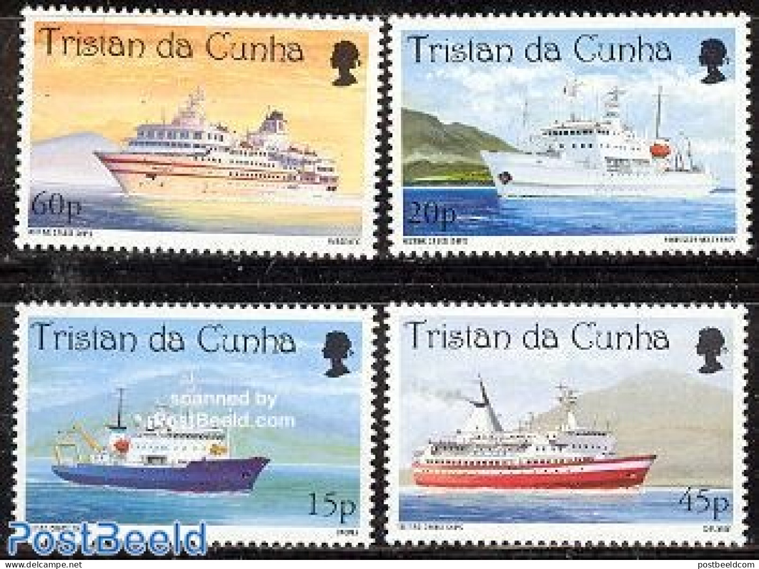 Tristan Da Cunha 1998 Ships 4v, Mint NH, Transport - Ships And Boats - Ships