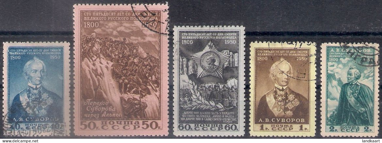 Russia 1950, Michel Nr 1465-69, Used - Oblitérés