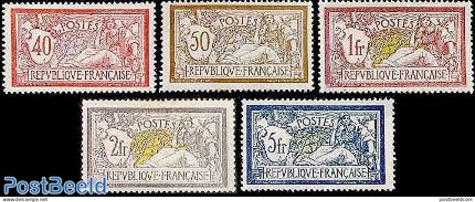 France 1900 Definitives 5v, Unused (hinged) - Neufs