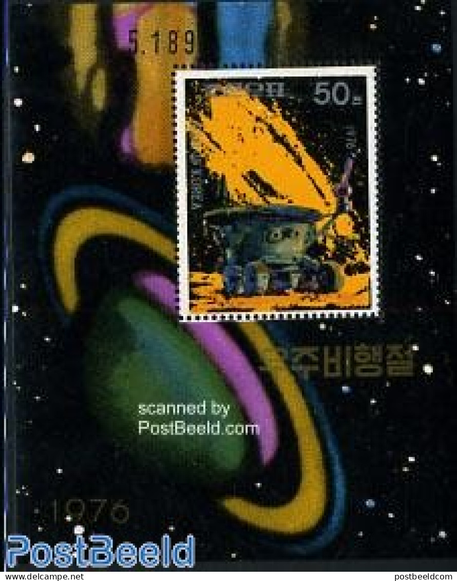 Korea, North 1976 Lunochod S/s, Mint NH, Transport - Space Exploration - Corée Du Nord