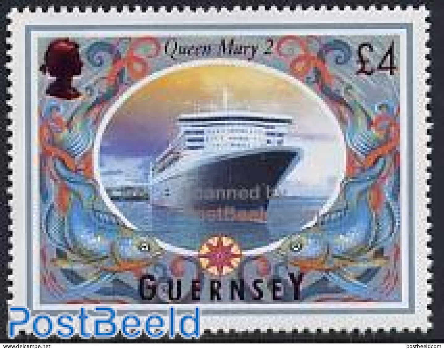 Guernsey 2005 Definitive 1v, Queen Mary 2, Mint NH, Transport - Ships And Boats - Boten