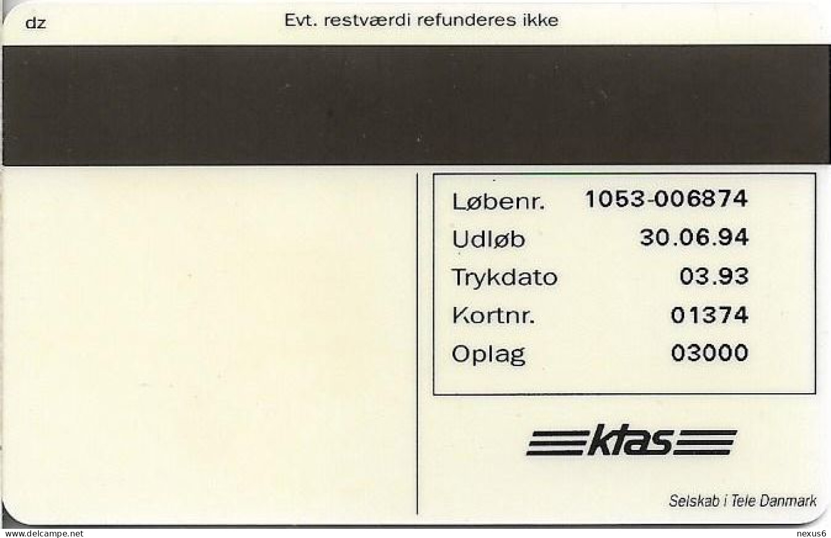 Denmark - KTAS - Coca Cola Is The Music - TDKP019 - 03.1993, 3.000ex, 20kr, Used - Denemarken