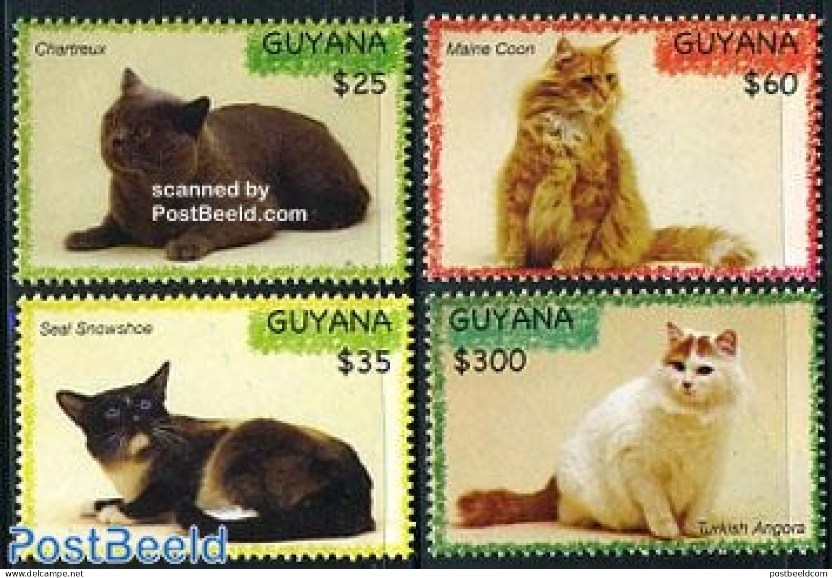 Guyana 2006 Cats 4v, Mint NH, Nature - Cats - Guyana (1966-...)