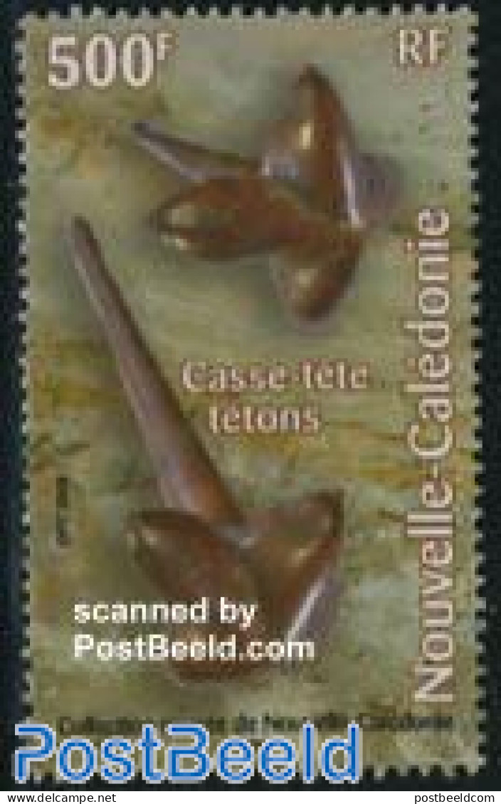 New Caledonia 2008 Case Tetes Tetons 1v, Mint NH, Art - Sculpture - Neufs