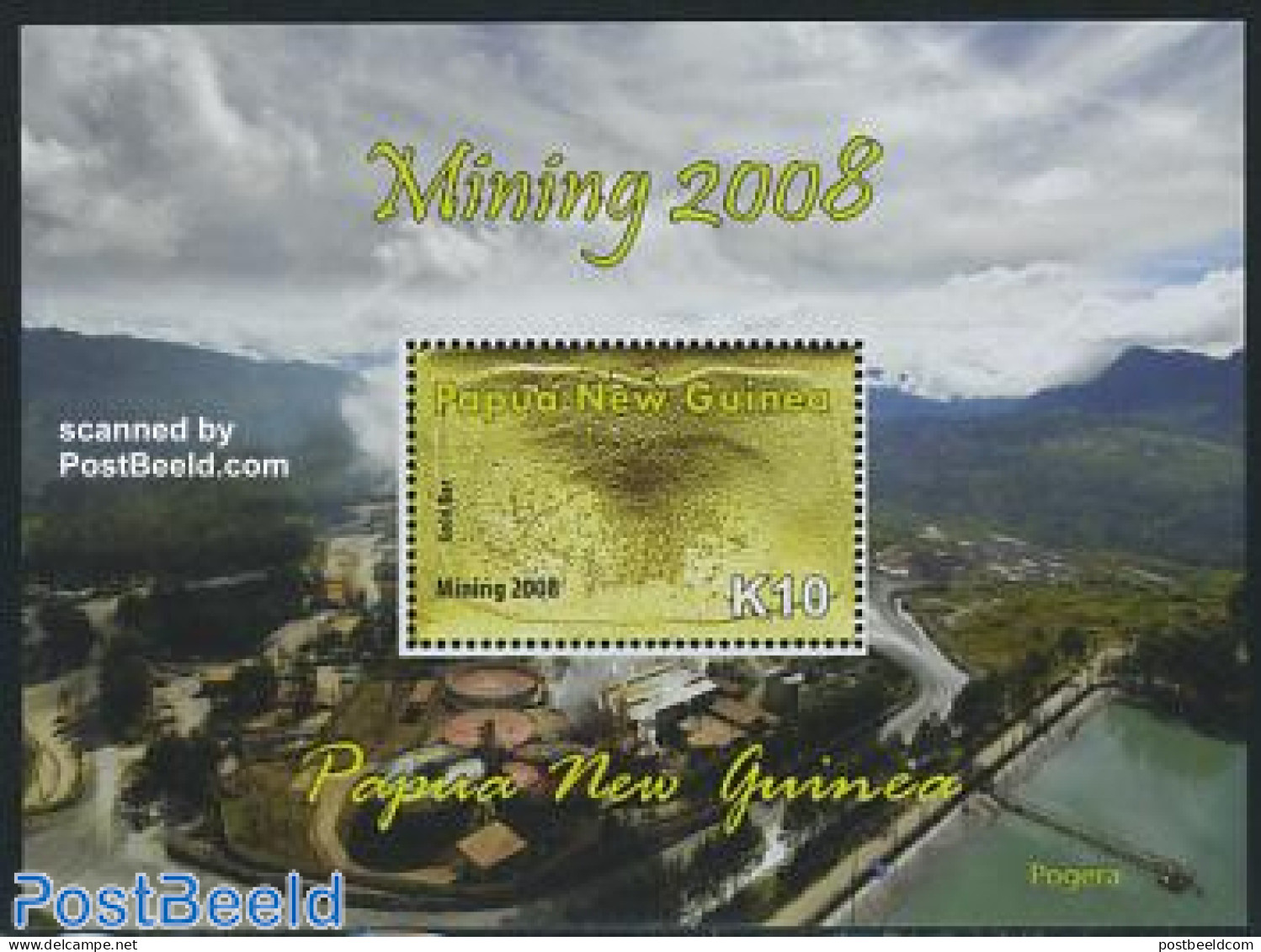Papua New Guinea 2008 Mining S/s, Mint NH, Science - Mining - Papouasie-Nouvelle-Guinée