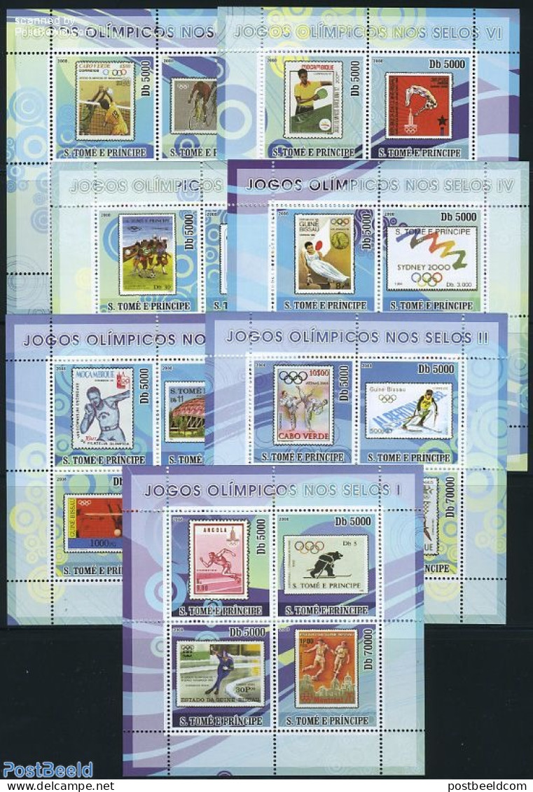 Sao Tome/Principe 2008 Olympic Stamps 28v (7 M/s), Mint NH, Nature - Sport - Horses - Athletics - Judo - Olympic Games.. - Athlétisme