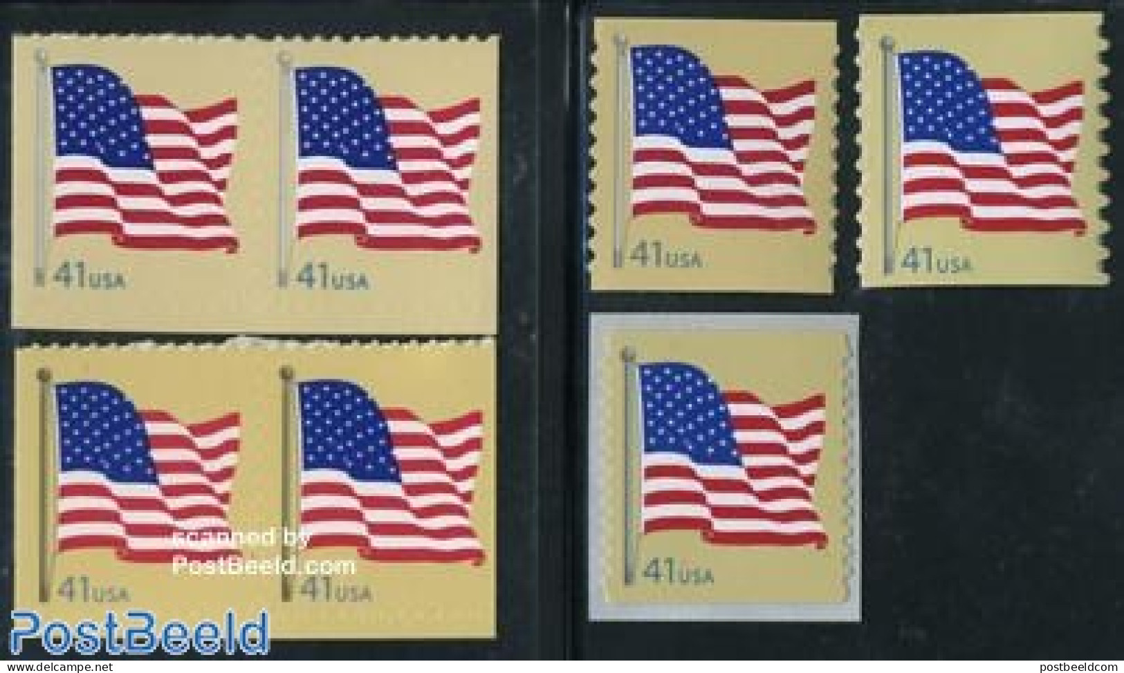 United States Of America 2007 Flags 7v S-a, Mint NH, History - Flags - Unused Stamps