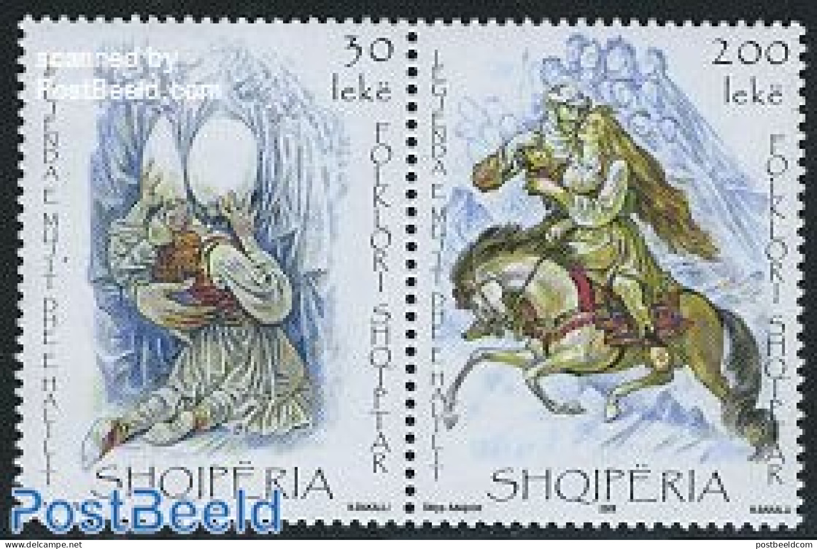 Albania 2009 Folklore 2v [:], Mint NH, Nature - Various - Horses - Folklore - Art - Fairytales - Märchen, Sagen & Legenden