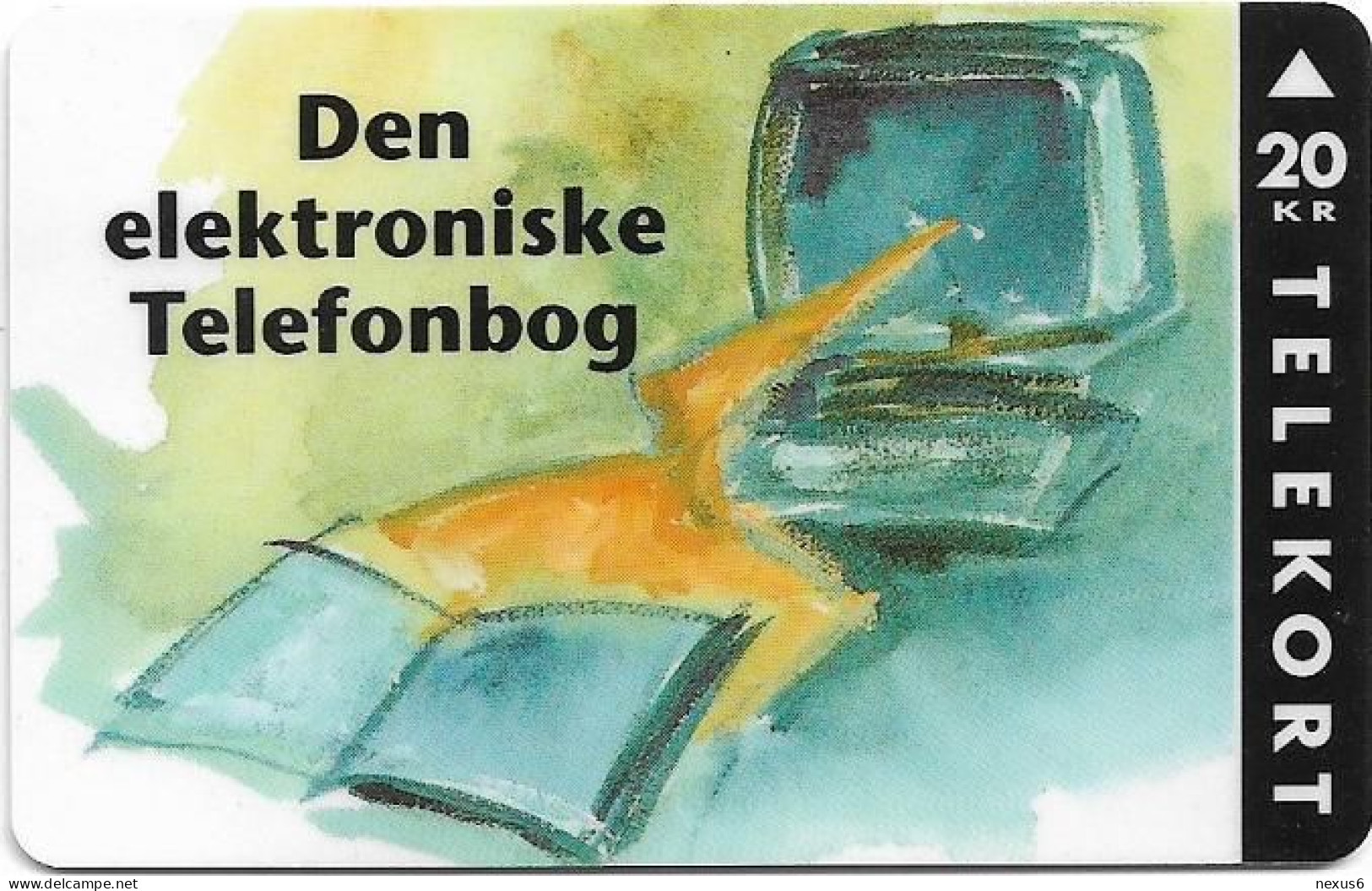 Denmark - KTAS - Electronic Phonebook - TDKP105 - 09.1994, 3.000ex, 20kr, Used - Denmark