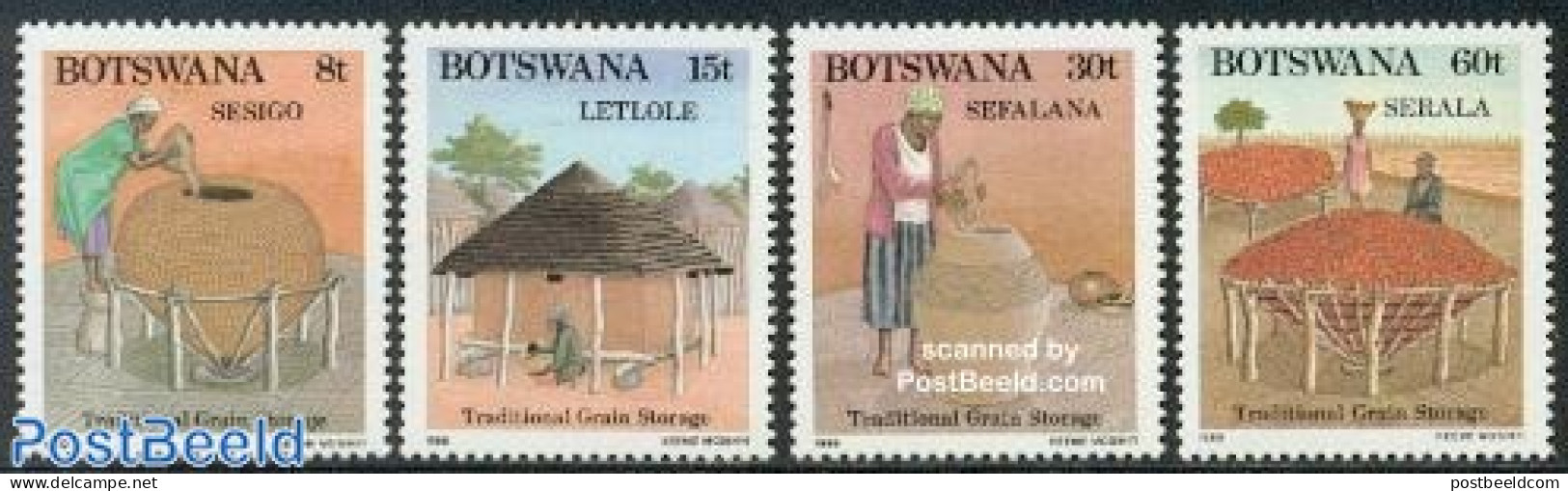 Botswana 1989 Food 4v, Mint NH, Health - Various - Food & Drink - Agriculture - Levensmiddelen