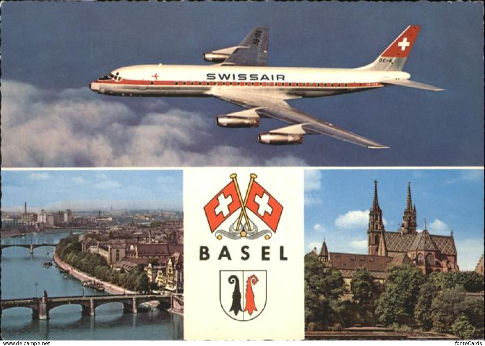 11019605 Basel_BS Bruecke Flugzeug - Other & Unclassified