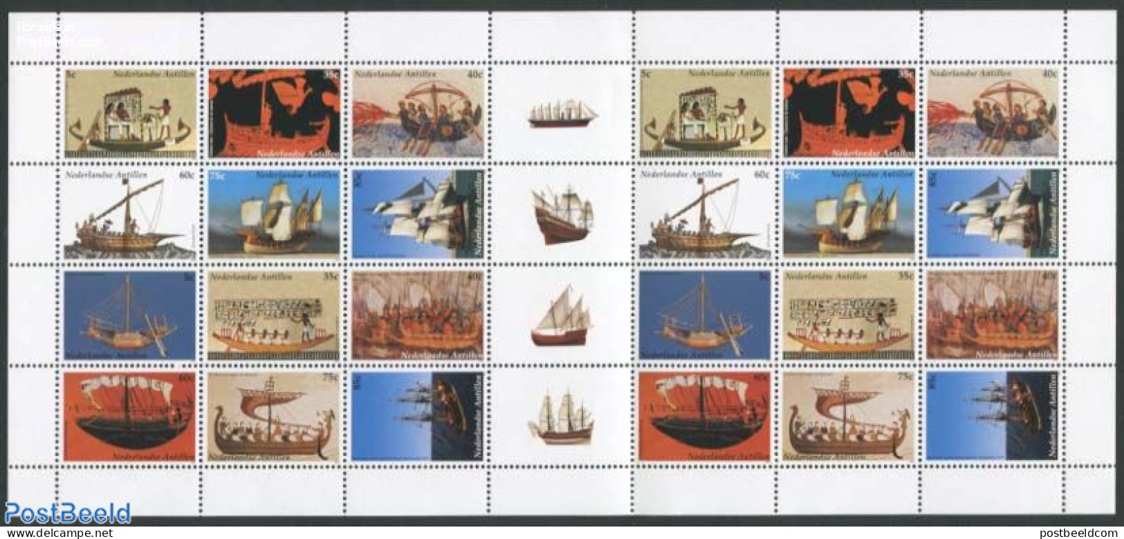 Netherlands Antilles 2003 Ships 2x12v M/s, Mint NH, Transport - Ships And Boats - Ships