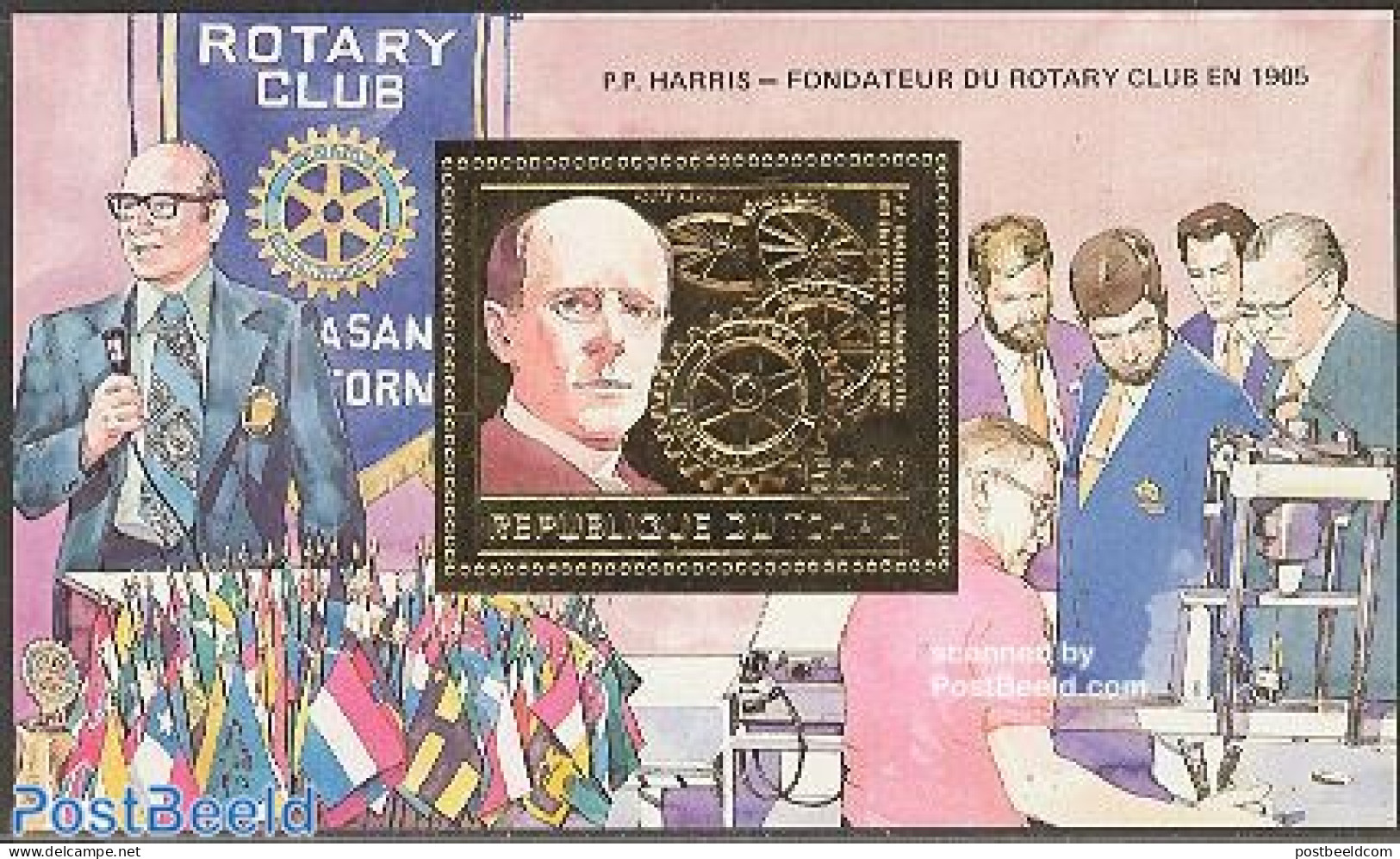 Chad 1984 Events, Rotary S/s, Mint NH, Various - Rotary - Other & Unclassified