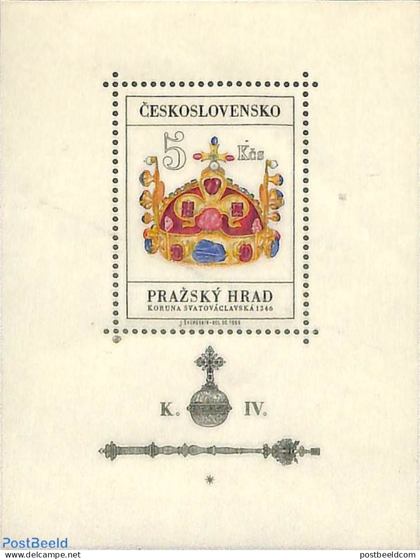 Czechoslovkia 1966 Praha Burg S/s, Mint NH, Art - Art & Antique Objects - Other & Unclassified