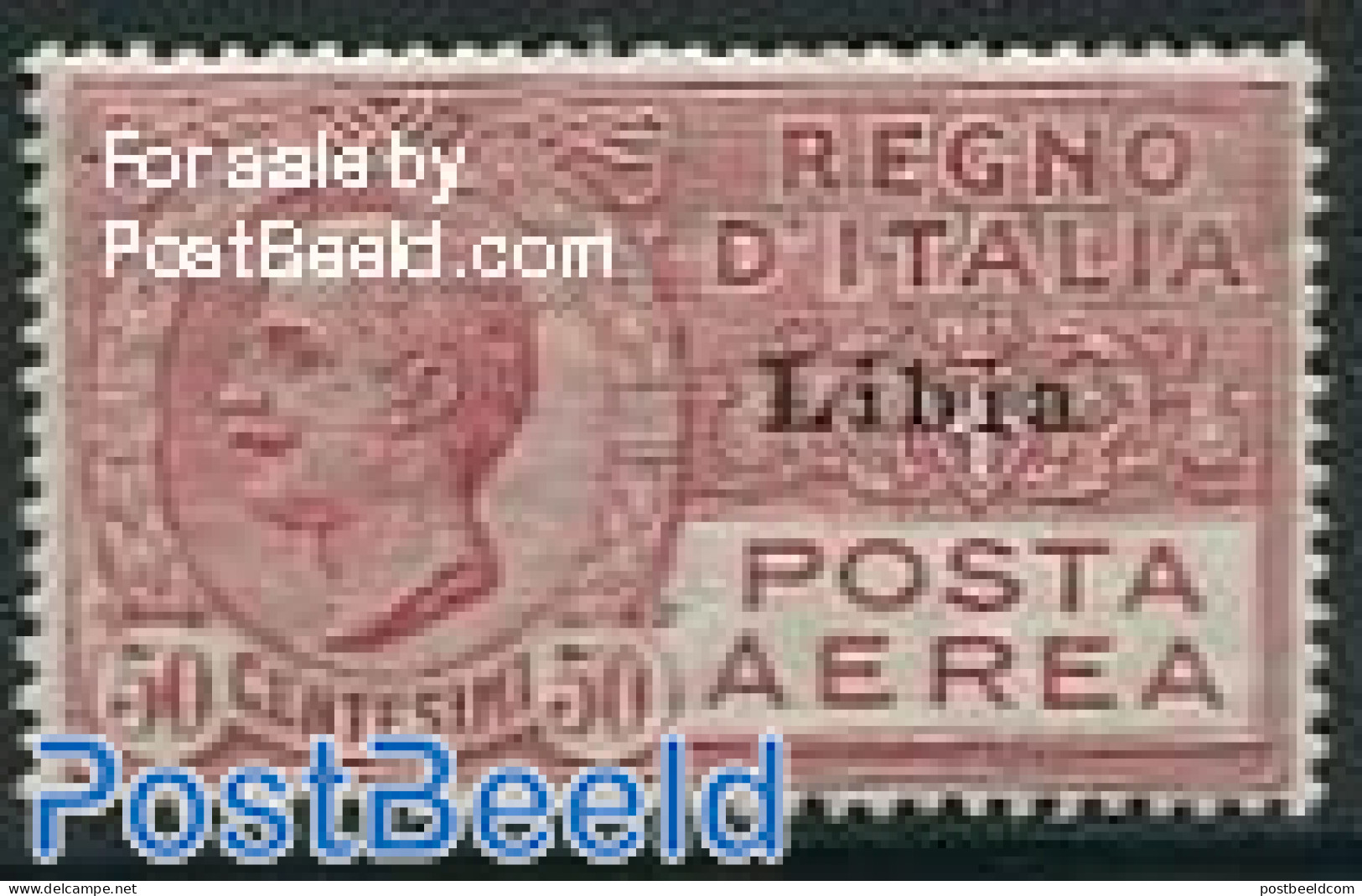 Italian Lybia 1928 50c, Stamp Out Of Set, Unused (hinged) - Libya