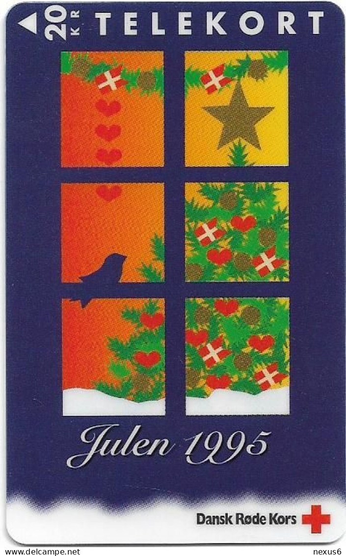 Denmark - KTAS - Danish Red Cross, Christmas 1995 - TDKP181 - 11.1995, 20kr, 1.000ex, Used - Danimarca