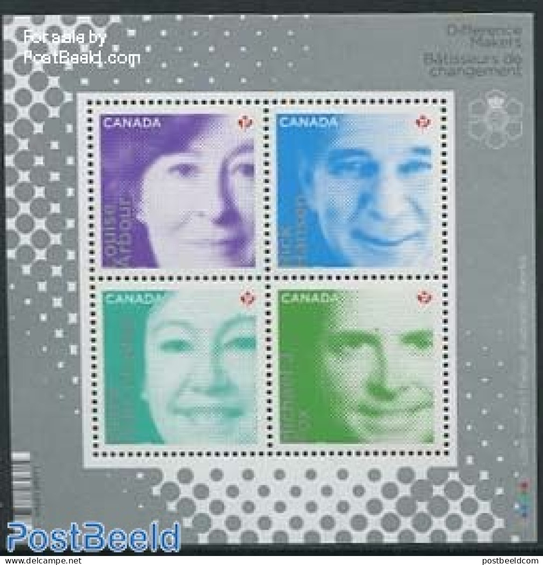 Canada 2012 Difference Makers, Personalities 4v M/s, Mint NH, Art - Authors - Unused Stamps