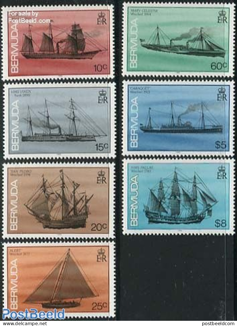 Bermuda 1992 Ships 7v, With Year 1992, Mint NH, Transport - Ships And Boats - Ships