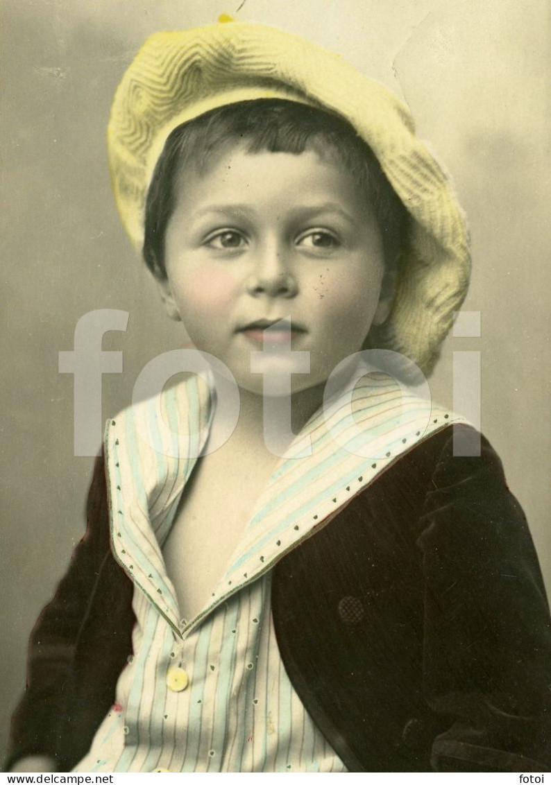 1905 REAL STUDIO PHOTO FOTO POSTCARD STYLE BOY GARÇON DANDY NPG BERLIN GERMANY ENFANT CHILD - Photographs