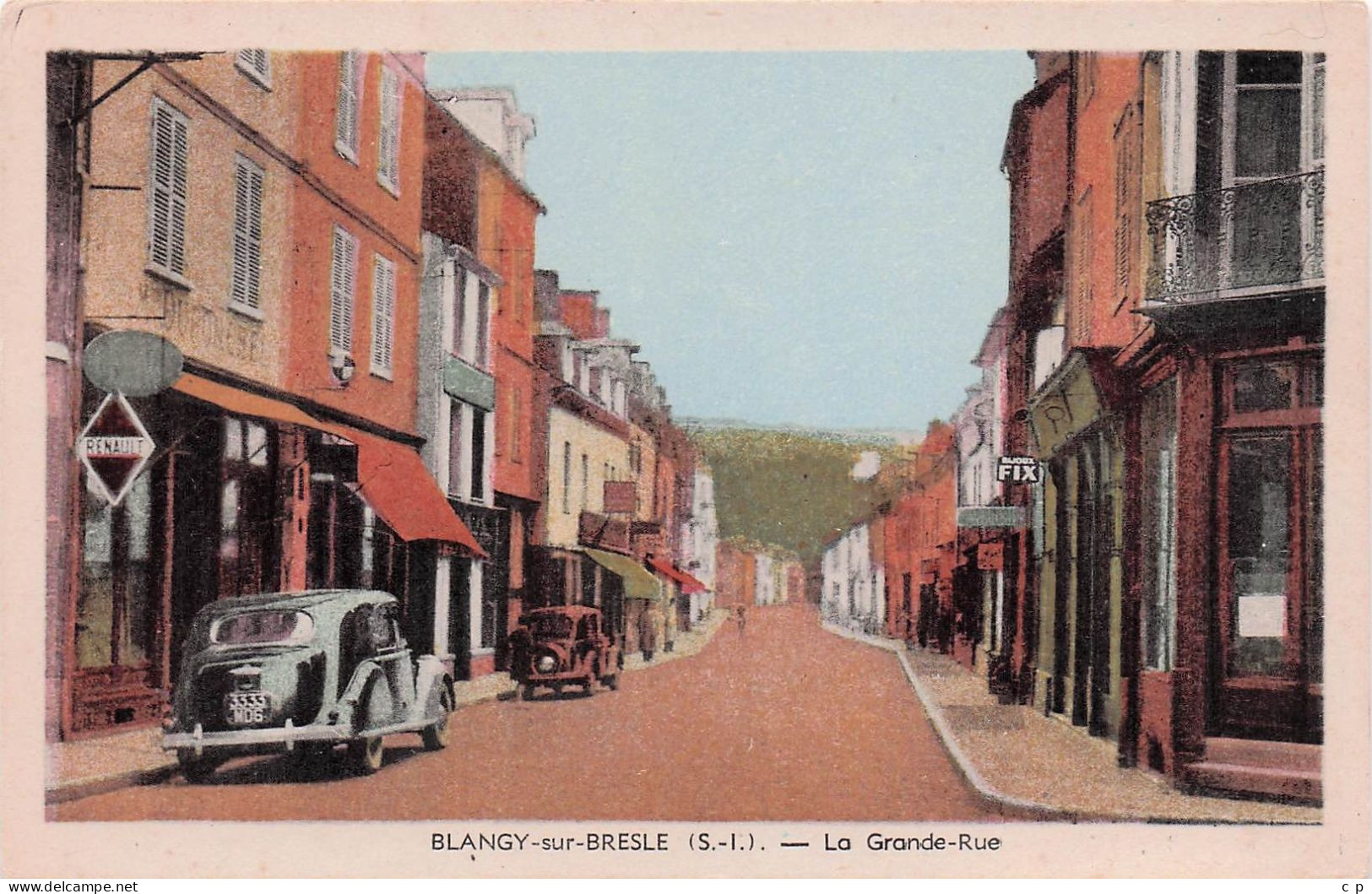 Blangy Sur Bresle - La Grande Rue - Automobiles  - Traction -  CPA °J - Blangy-sur-Bresle