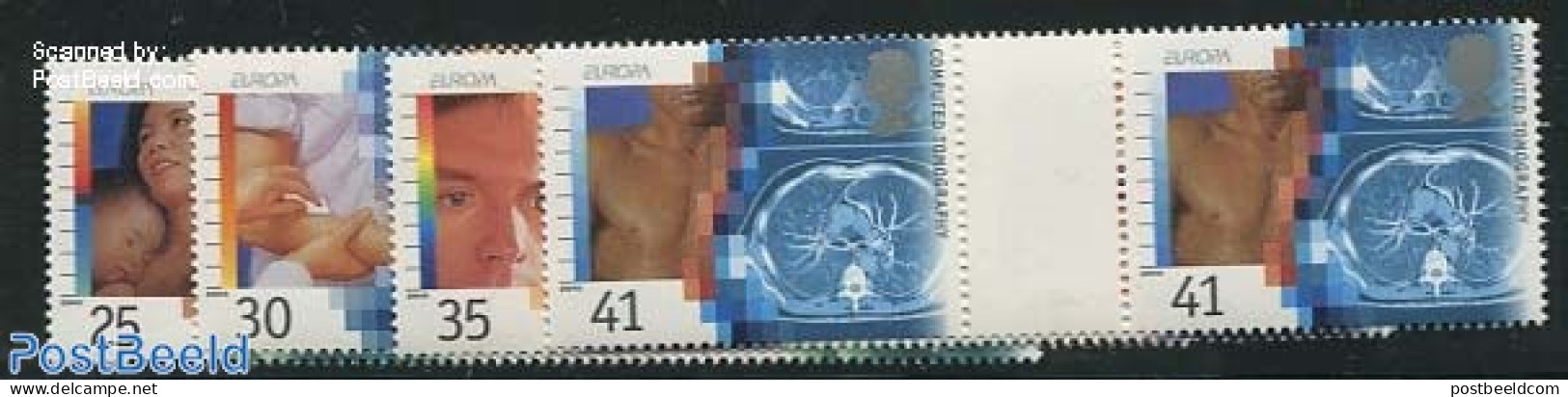 Great Britain 1994 Europa: Discoveries 4v, Gutter Pairs, Mint NH, Health - History - Science - Health - Europa (cept) .. - Other & Unclassified