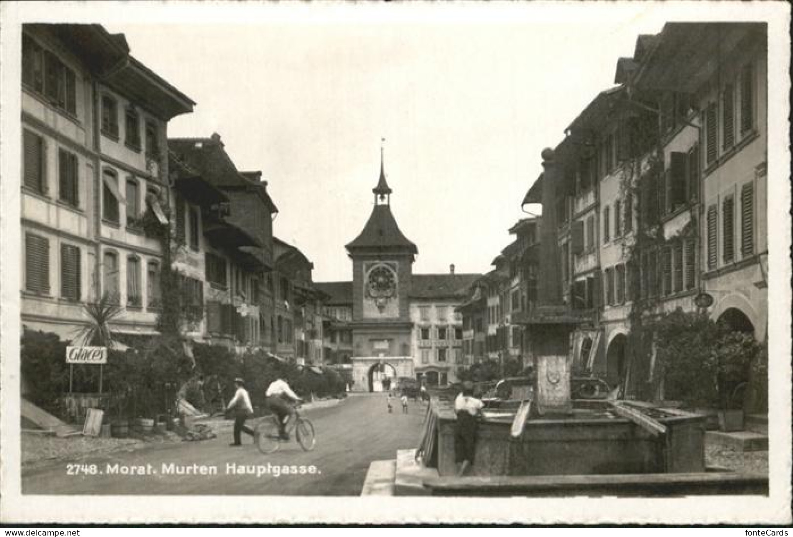 11019526 Murten_Morat Hauptgasse Brunnen  - Autres & Non Classés