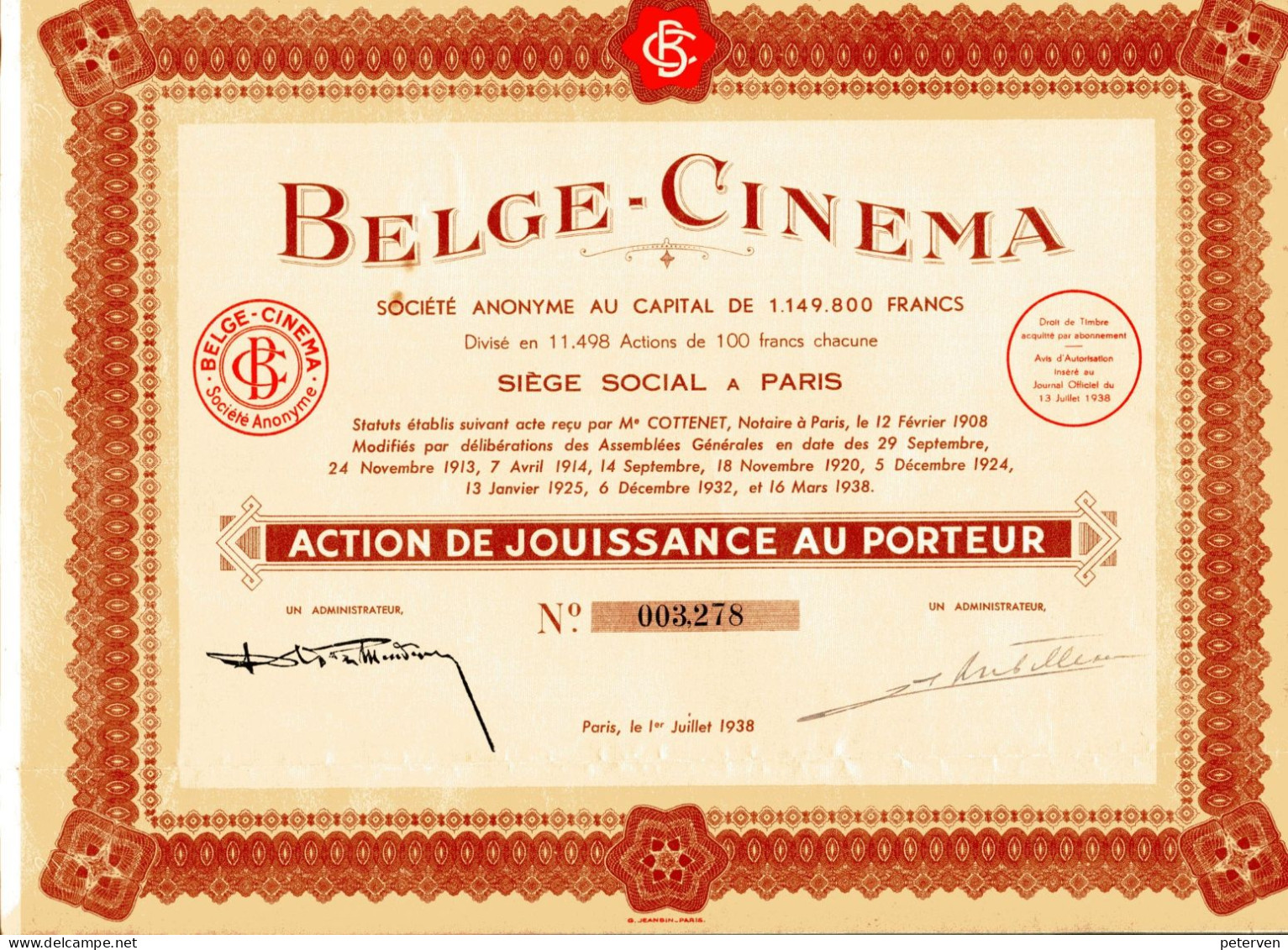 BELGE - CINEMA - Cinéma & Theatre