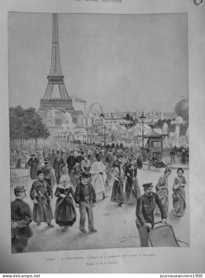 1889 TOUR EIFFEL  8 JOURNAUX ANCIENS