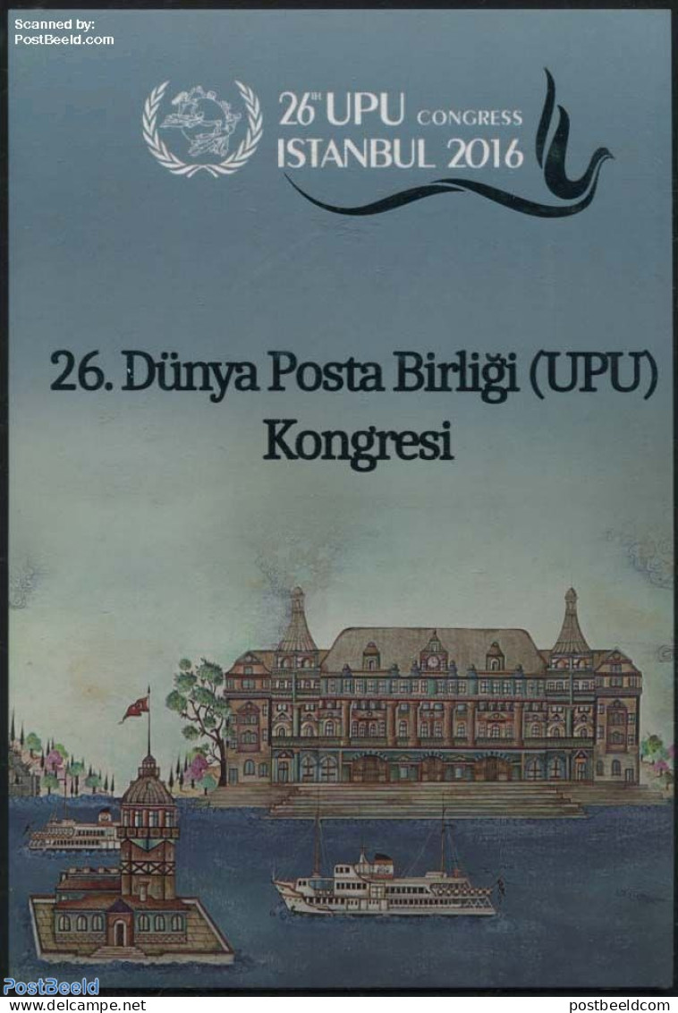 Türkiye 2016 UPU Congress Summit Special Folder, Mint NH, Religion - Various - Churches, Temples, Mosques, Synagogues.. - Other & Unclassified