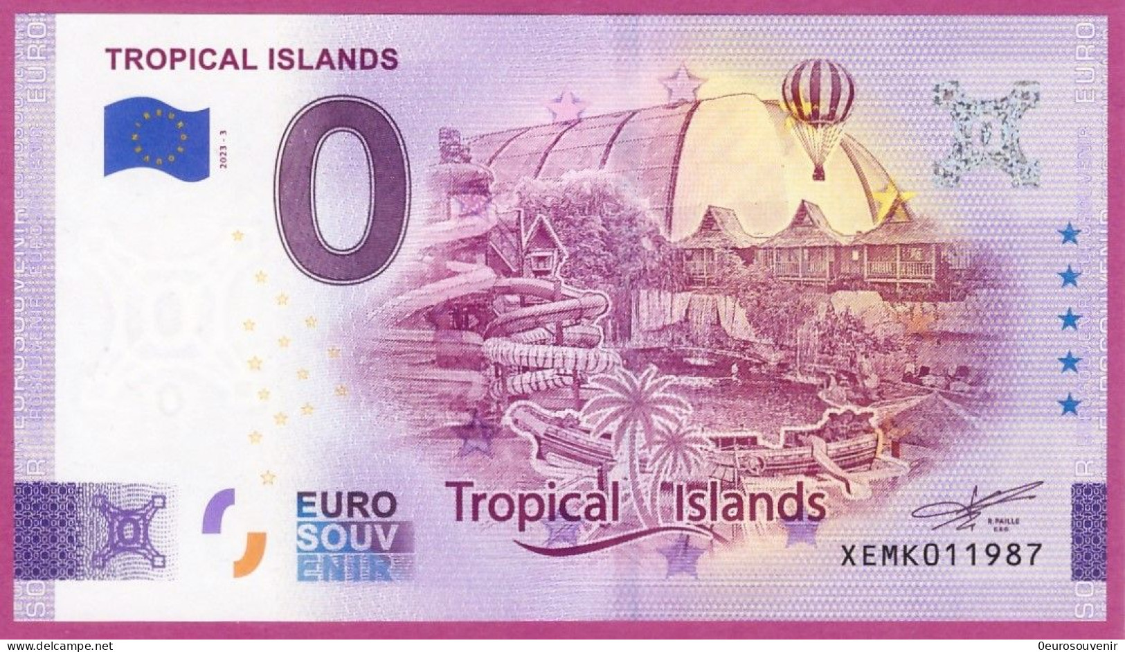 0-Euro XEMK 2023-3 TROPICAL ISLANDS - KRAUSNICK - Private Proofs / Unofficial