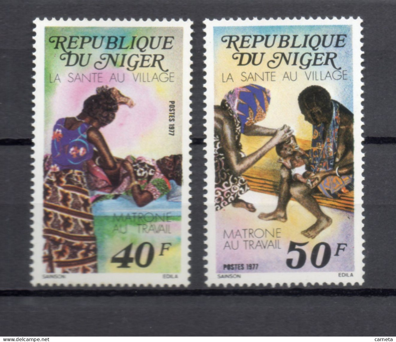 NIGER  N° 392 + 393   NEUFS SANS CHARNIERE  COTE 2.00€     SANTE - Niger (1960-...)