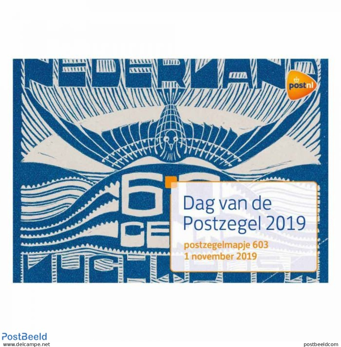 Netherlands 2019 Stamp Day, Presentation Pack 603, Mint NH, Stamp Day - Stamps On Stamps - Neufs