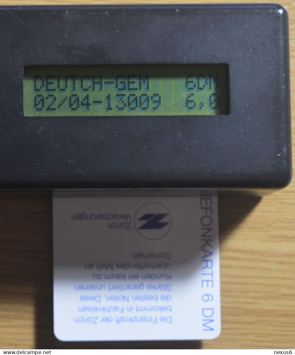 Germany - Zürich Versicherungen 2 - O 1685 - 08.1994, 6DM, 9.000ex, Mint - O-Series : Séries Client