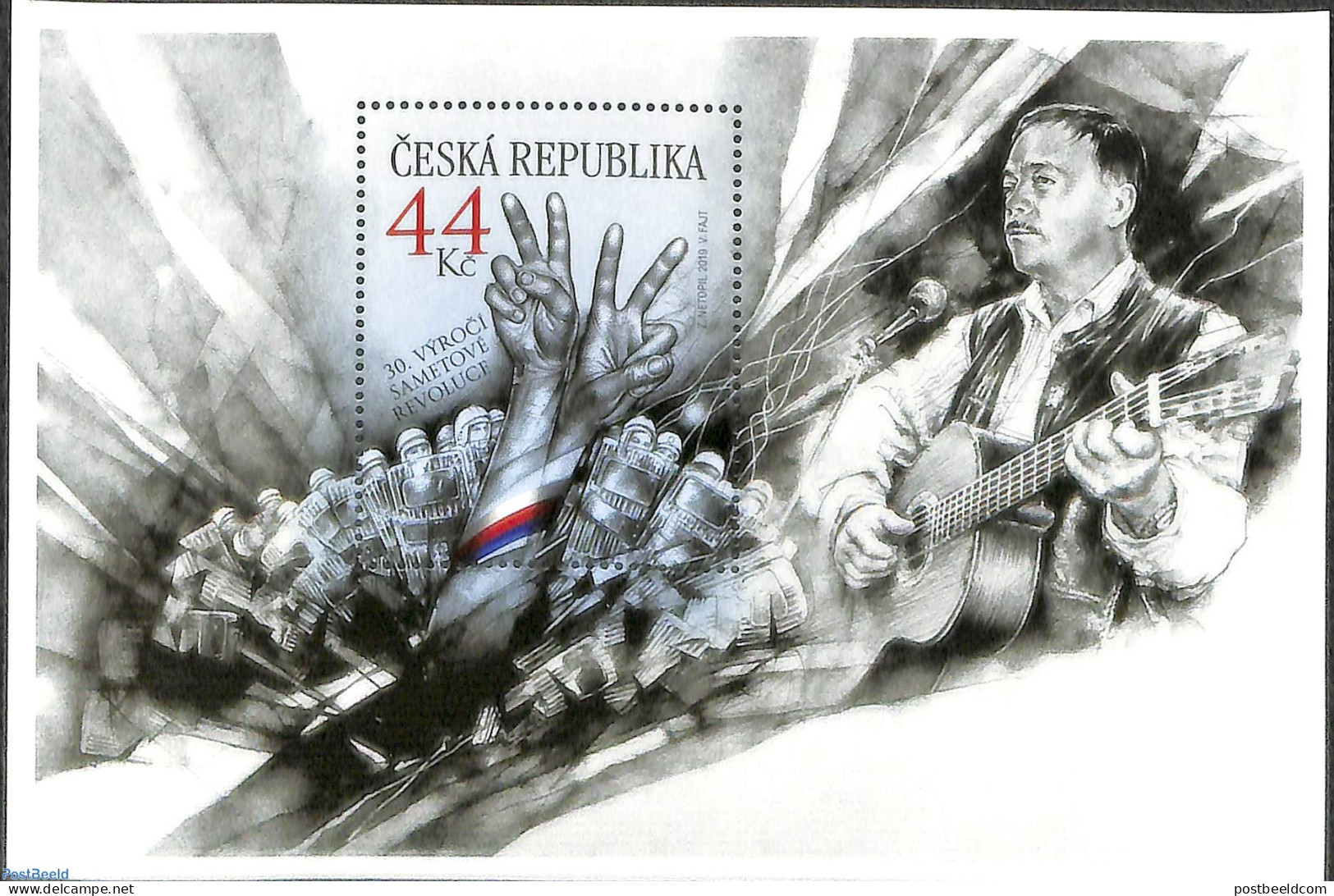 Czech Republic 2019 Fluwel Revolution S/s, Joint Issue Slovakia, Mint NH, History - Performance Art - Various - Histor.. - Other & Unclassified