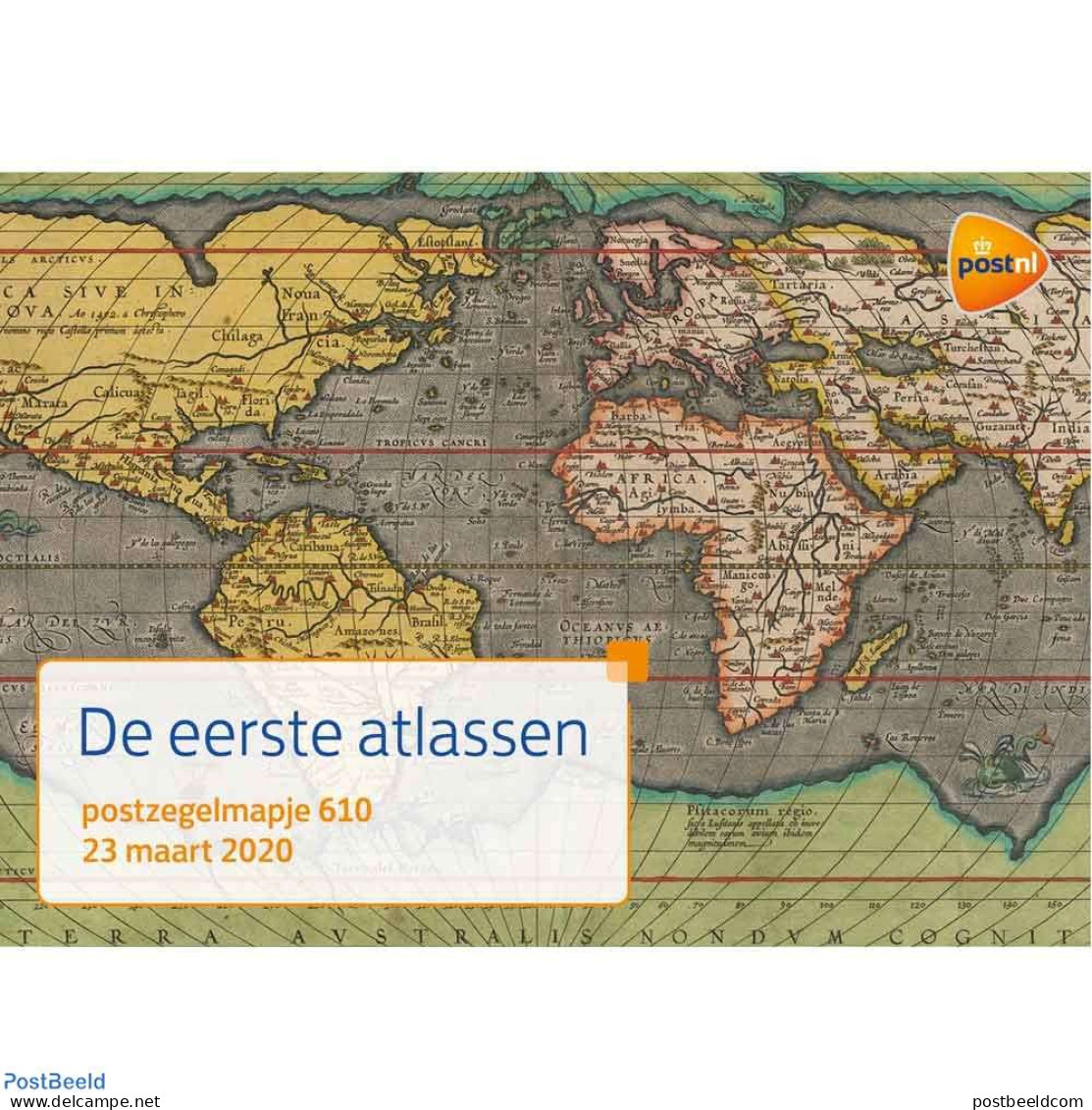 Netherlands 2020 The First Atlasses, Presentation Pack No. 610, Mint NH, Various - Maps - Unused Stamps